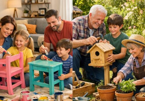 DIY-Projekte für drinnen und draußen: Spaß für die ganze Familie