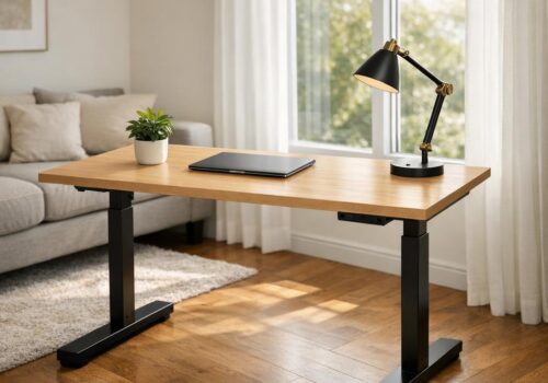 Arbeitsecke im Wohnzimmer: unauffällig und stilvoll planen